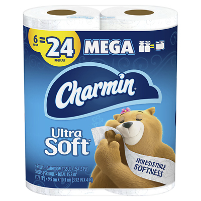 Charmin Ultra Soft Toilet Paper - 264.0 ea x 6 pack