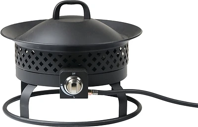 Portable Patio Fire Pit, 18.5 In Overall Width, Steel Construction