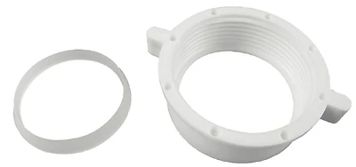 86797 Slip Joint Nut And Washer, 1-1/2 Inch, White, Durable Plastic
