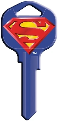 Hy-Ko 15005KW1-SM2 Superman Key Blank, Nickel, Kwikset KW1/Titan KW10