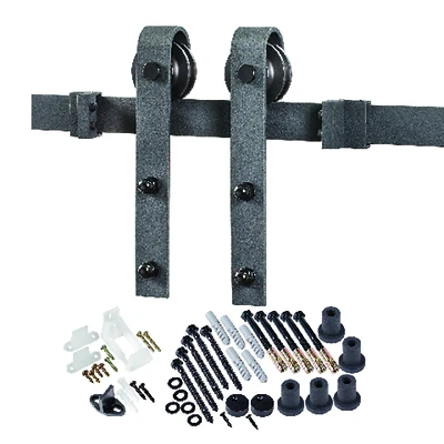 96" Matte Black Sliding Door Track Kit For Barn Doors - Bd102k096mb