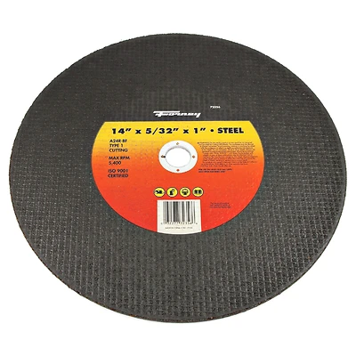 Forney 72356 Type 1 Cut-Off Wheel, 14 In. x 5/32 In., 1 In. Arbor
