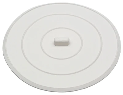 5 In. White Rubber Sink Stopper For Kitchen And Bathroom Sinks
