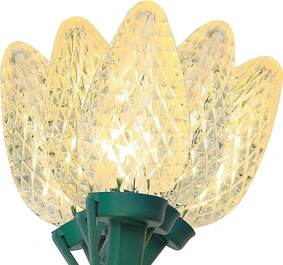 U15e265f 60 Count C6 Led Light Set, Warm White, 14.96 Ft, 120v