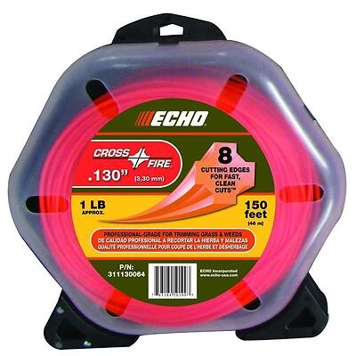 Echo 311130064 Cross-Fire Trimmer Line, .130 In., 150 Ft.