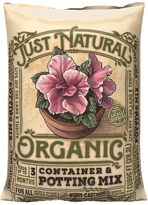 Old Castle Just Natural Organic Potting Mix 1 Cubic Foot For Healthy Plant Growth