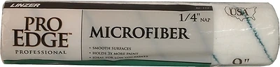 Pro Edge Microfiber 9 In. W X 1/4 In. Regular Paint Roller Cover 1 Pk