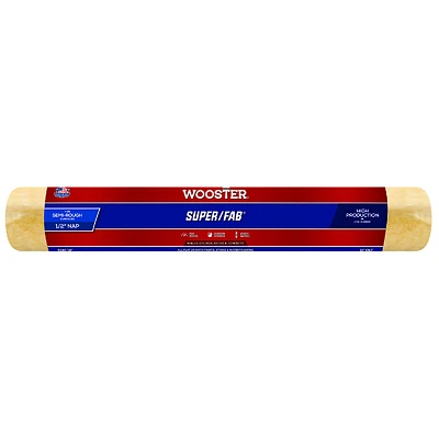 Wooster R240-18 Super/Fab Fabric Paint Roller Cover, 1/2 in. x 18 in.