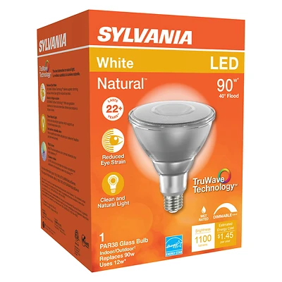 90w Par38 E26 Dimmable Led Floodlight Bulb Soft White 1 Pk With Truwave Technology