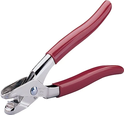 Sl5 Snap Lock Punch, 9 In Length, 3/8 In Throat Depth, Nickel-plated Steel
