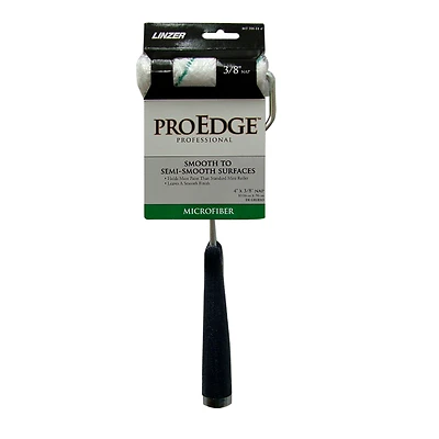 Linzer MT701-11-4 Pro Edge Microfiber Mini Roller Cover + Frame, 4 In