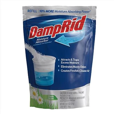 DampRid FG30FSSB Moisture Absorber Refill, Fresh Scent, 44 Oz
