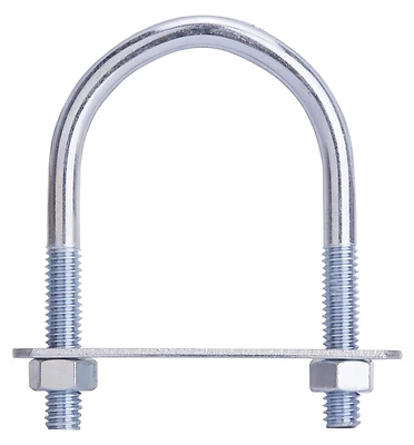 U-bolt, Steel, Zinc Plated, 5/16 X 2 X 3 In, Model Lr346, Pack Of 10