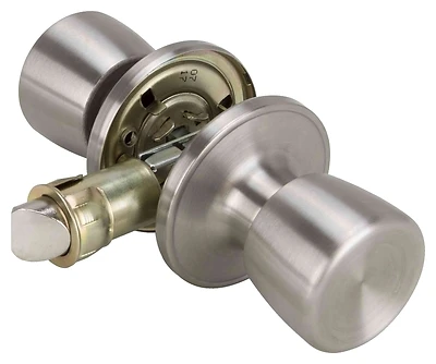 ProSource T-5764SS-PS Tulip Passage Door Knob Lockset, Stainless Steel