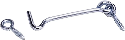 7111743 3 Inch Steel Gate Hook And Eye Latch With Bright Zinc Plating