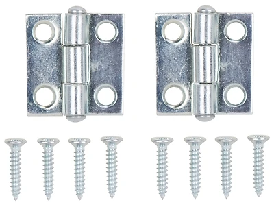 2938496 1 X 1 In. Full Mortise Utility Hinge - Steel, Zinc Plated