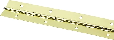 Continuous Hinge 30 In X 1-1/2 In Bright Brass Steel