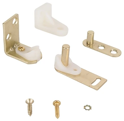 Lr-025-ps Gravity Pivot Hinge For Lightweight Doors, Satin Brass Finish