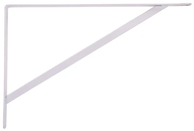 Heavy Duty Shelf Bracket 20 X 13 Inch White Steel Model 21026phl-ps