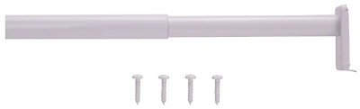 Adjustable Closet Rod 18-30 In. Steel White Model 21012phx-ps