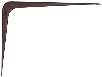 Chocolate Shelf Bracket 8 In L X 10 In D Powder Coated Steel