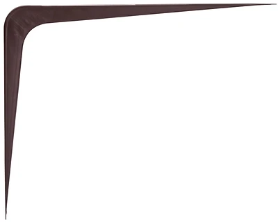 10 X 12 Inch Chocolate Shelf Bracket, 132 Lb Capacity, Steel Construction