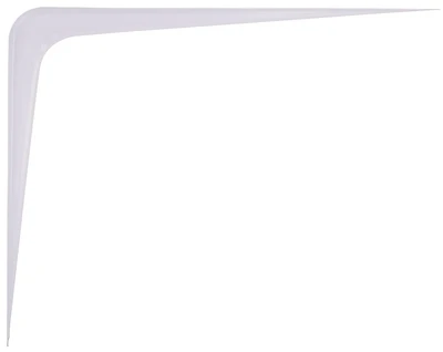 10 X 12 In. Bracket Shelf, Steel, Powder Coated, White, 132 Lb/pair