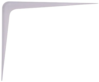 12 X 14 In. White Shelf Bracket, Steel, Model 21142phl-ps, 20 Pk