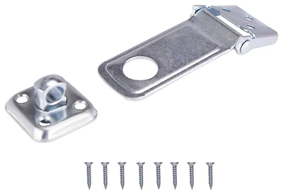 3-1/2 Inch Zinc Plated Steel Safety Hasp For Cabinets And Gates