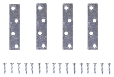 Mp-z03-c4ps Mending Plate, 3 In L X 3/4 In W, Steel, Zinc Plated