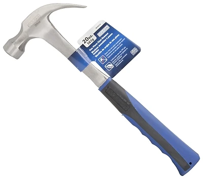 20 Oz Steel Curved Claw Hammer, 13-1/4 In Overall Length, Model Jl61037