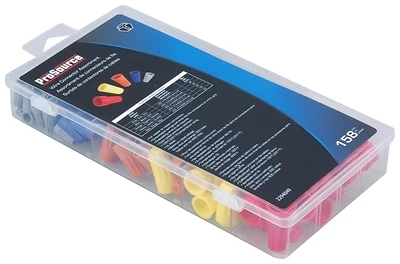 60209 Connector Wire Assortment, 158 Pieces, 300v & 600v Rated, Pvc Case
