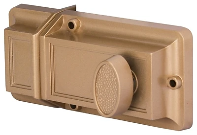 Prosource 6224497-PS Rim Deadlock Deadbolt, Brass, 1 In., Kwikset Keyway, 2 Keys