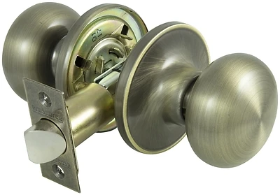 Tf830v-ps Passage Door Knobset With Adjustable Latch Assembly