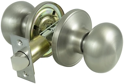Prosource TFX230V-PS Passage Knobset, Adjustable Latch, Satin Nickel