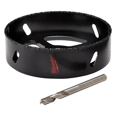 Milwaukee 49-56-0305 Carbide Grit Recessed Light Hole Saw, 6-3/8 In.