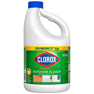 Clorox Pro Results 32438 Outdoor Bleach Cleaner, Concentrate, 81 Oz