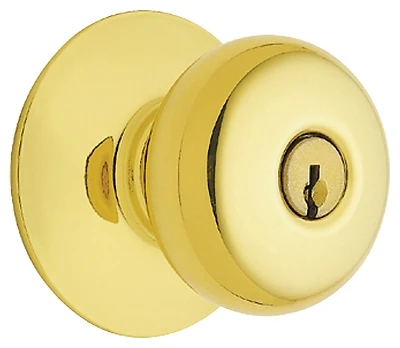 Plymouth Entry K4 Keyed Knob In Lifetime Brass Finish