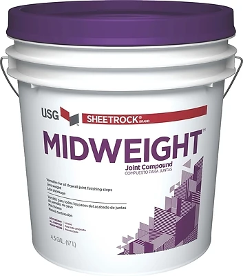 Sheetrock Midweight Joint Compound 4.5 Gallon Pail - Model 380417048