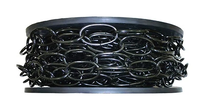Baron 2002 Decorative Ball Steel Chain, Black, 0.14 In. x 40 Ft.