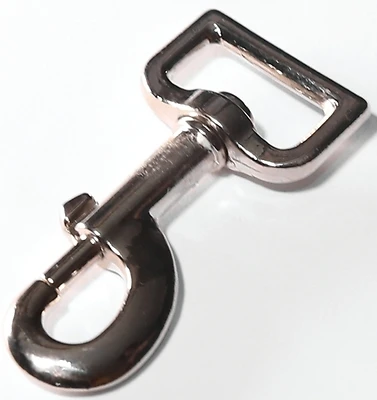 Baron 017-1 Bolt Snap, 3-3/16 In., Nickel-Plated Zinc, 80 Lb