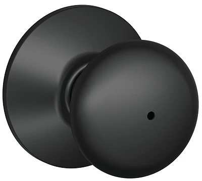 Schlage F40PLY622 Plymouth Privacy Knob, Matte Black