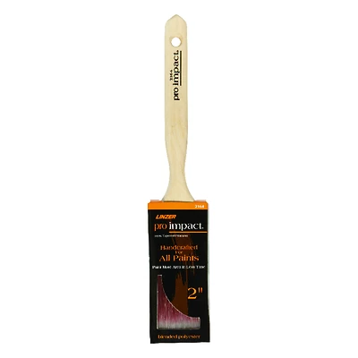 Pro Impact 2 In. Flat Paint Brush With Polyester Blend Bristles