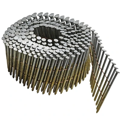 2-3/8 In. 13 Ga. Angled Coil Framing Nails 15 Deg Ring Shank 2,700 Pk