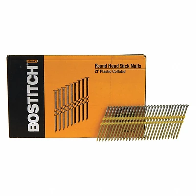 3 In. L 10 Ga. Straight Strip Hot-dip Galvanized Framing Nails 21 Deg 4,000 Pk