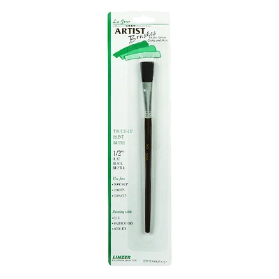 Linzer C9304-5 Artist Paint Brush, 1/2 In. Flat, Wood Handle