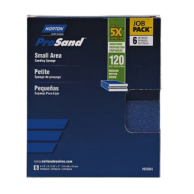 Prosand 4.5 In. L X 2.6875 In. W X 1 In. 120 Grit Medium Sanding Sponge