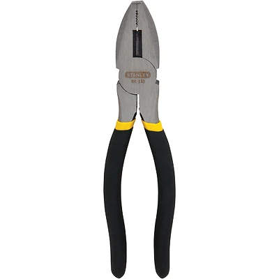 8 In. Steel Linesman Pliers With Serrated Jaw, Comfort Grip, Model 84-113, 1 Pk