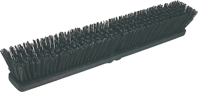2027-12 Heavy Duty Push Broom Head, 24 In, Polystyrene Bristle, Threaded