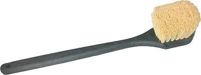 467-24 Long Handle Utility Scrub Brush With Natural Tampico Fiber Bristles